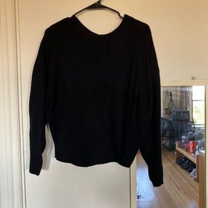 black sweater